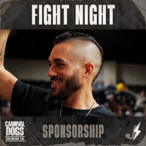 Carnival Dogs Brewing Co. sponsorship - Johnny "Speed" Garcia at Fight Night.