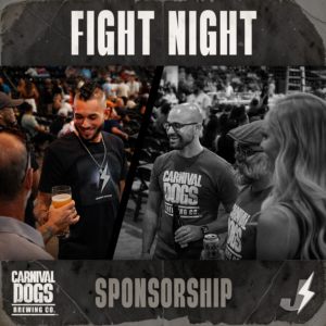 Carnival Dogs Brewing Co. sponsorship - Johnny "Speed" Garcia at Fight Night.